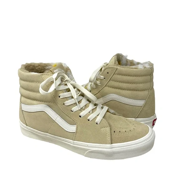 VANS Sk8-Hi Cozy Hug Biscotti Shoes Suede Sneakers Casual Women Size VN0A7Q5NBVV - Picture 6 of 11